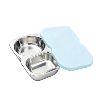 Stainless steel lunch container Stainless Steel Bento Box With Silicone Leaks Proof Lid Reusable Lunch Container For Meal Prep Office Travel