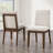 Tariel 72" Solid Wood Dining Set with Upholstered Chairs-1809161551