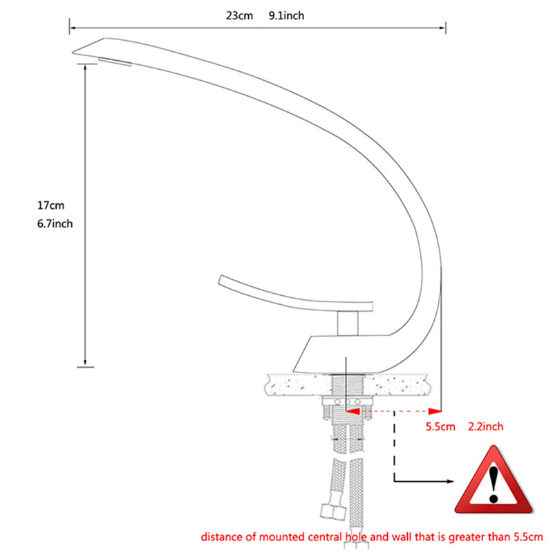 Single-Hole Single-handle Bathroom Faucet, Brushed Nickel