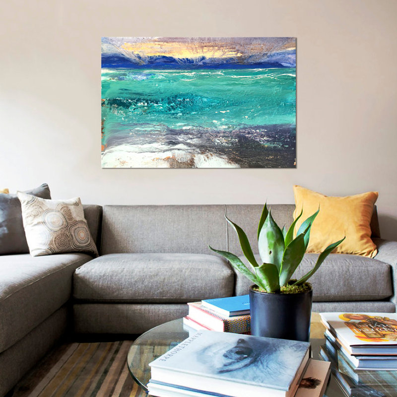 « cap dantibes i », impression sur toile, H 8 po x l 12 po x P 0,75 po, Toile tendue, Pas de tapis