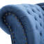 Chaise longue capitonnée en velours de 157 cm avec garniture cloutée et coussin décoratif-109045786-109045785