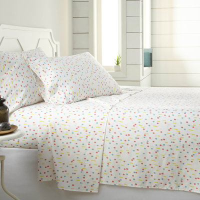 Vilano Choice Polka Dots Microfiber Confetti Sheet Set