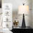 27.5" Modern Touch Control Table Lamp With Usb & Type-c Ports, 3-way Dimmable Lighting