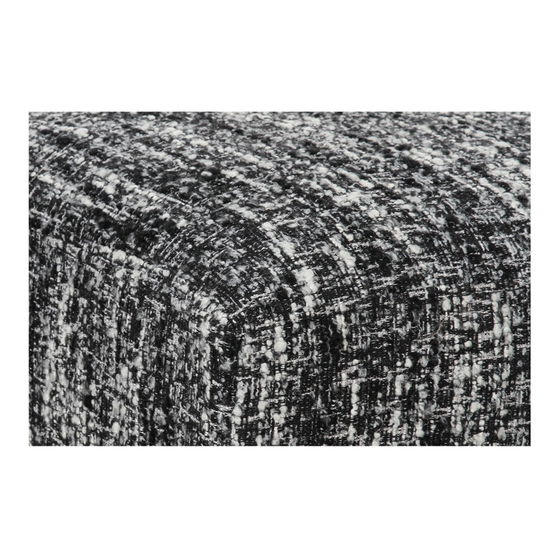Priya Upholstered Bench, Black, Black