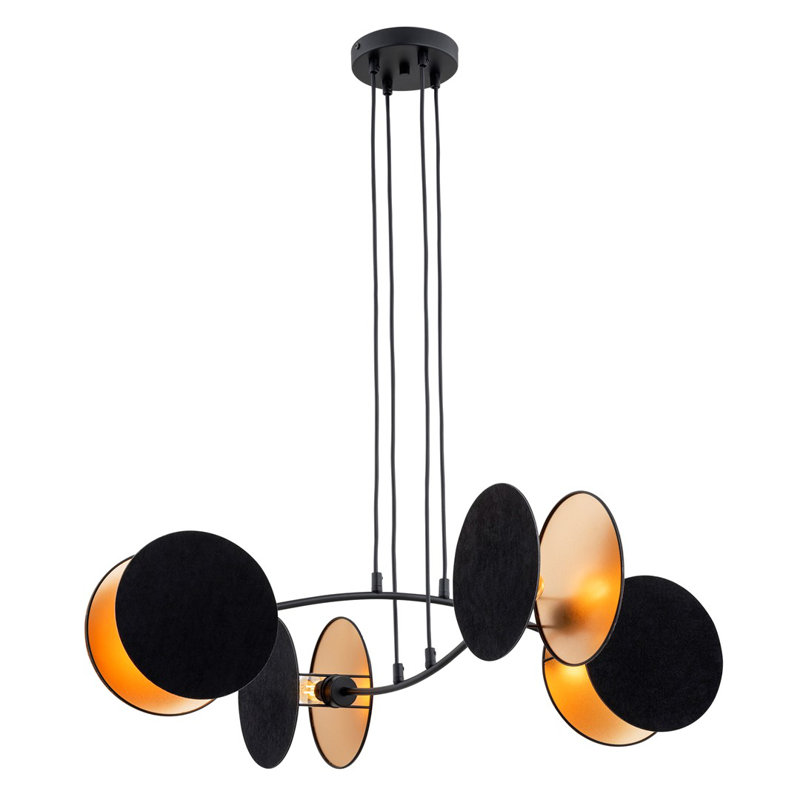 Baggio 4 - Light Pendant, Black/Gold