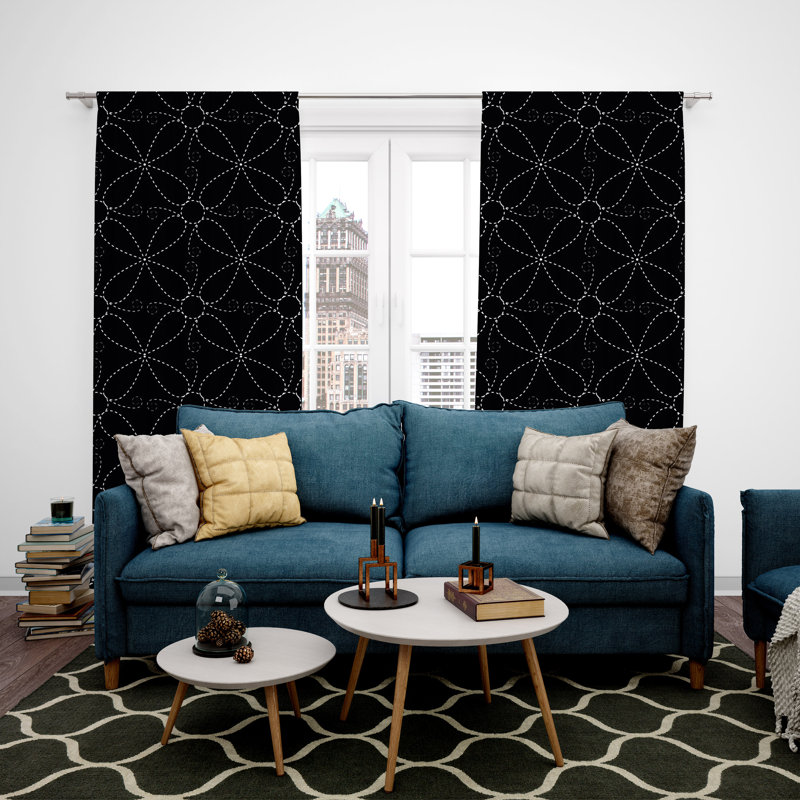 Paire de rideaux obscurcissant Chunchula, L 40 po x L 61 po