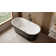 CELESTE 59"x32" Freestanding Soaking Bath with Chrome/White Toe Tap Drains