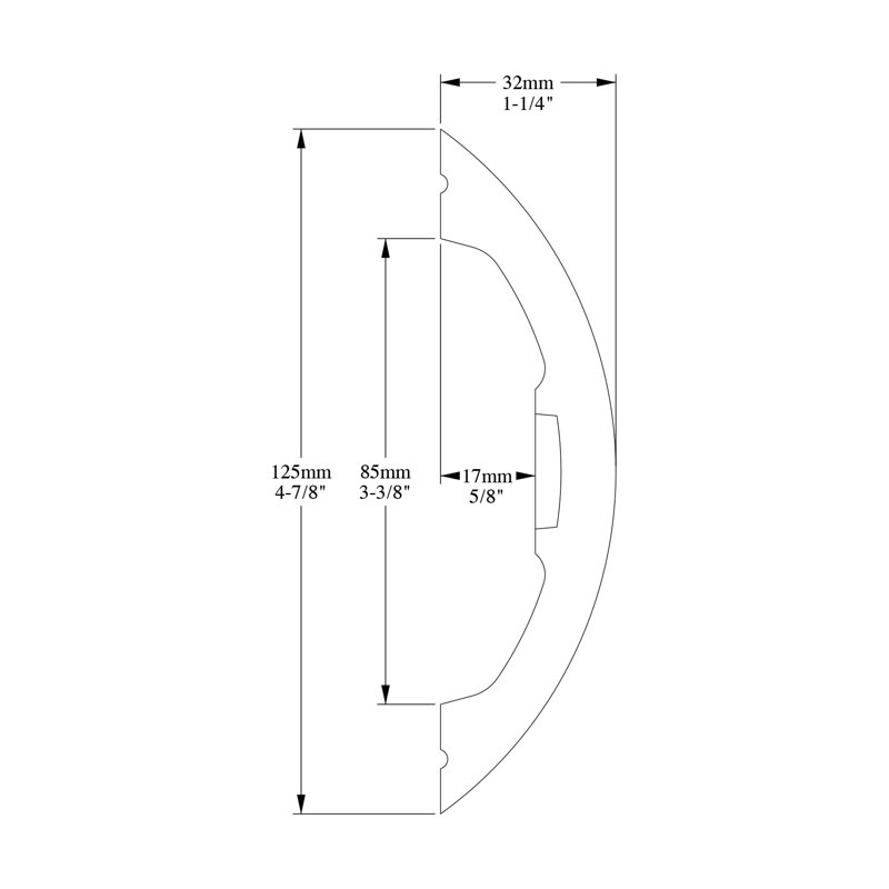 Moulure en panneau de polyuréthane blanc apprêté de P 1-3 / 16 po x l 4-15 / 16 po x L 78-3 / 4 po, Paquet de 12