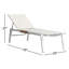 Dean Outdoor Teak Chaise Lounge