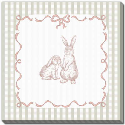 Bunny pair 3, art mural sur toile