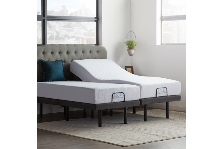 Lucid Comfort Collection Lucid Comfort Adjustable Bed With 10" Memory Foam Mattress