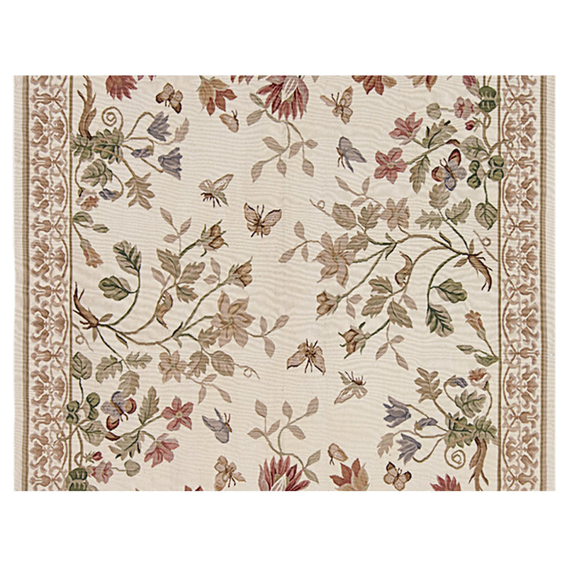 Wool Floral Area Rug