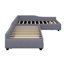 Lit plateforme simple avec rangement tapissier-490597143