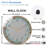 Numbers-On-Art - 12'' Modern Glass Wall Clock