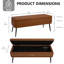 Banc de rangement en similicuir Demetrey-1344949573