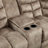 Karish 3-Piece Upholstered Manual Reclining Sectional with Cupholders and Storage-100892222