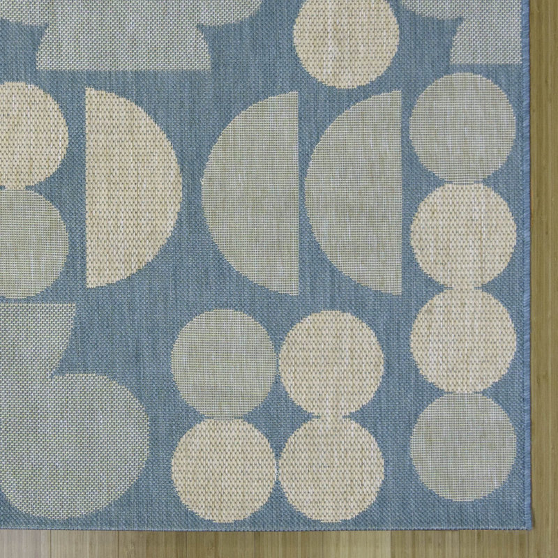 Licensed Disney Mickey Mouse Spheres Indoor/Outdoor Flatweave Area Rug, Rectangle 7'10" x 10'