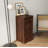 Modular Brown Walnut Buffet Cabinet For Dining - Stylish And Functional Storage Large Capacity Wine Bar With Room-1394969280