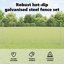 Vidaxl Fence With Posts Steel-116798129-116798133