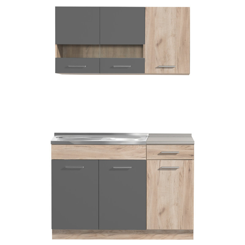 Popa 84cm Kitchen Pantry, Gray