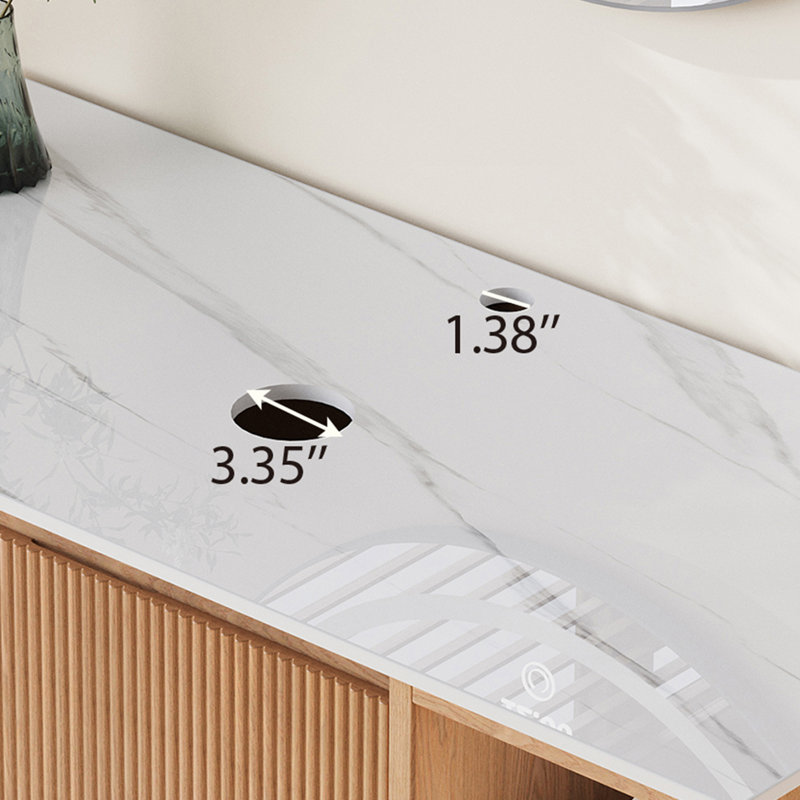 36' Single Bathroom Vanity Base Only, Top And Cabinet, No Ceramic Basin, Light Wood, 30"