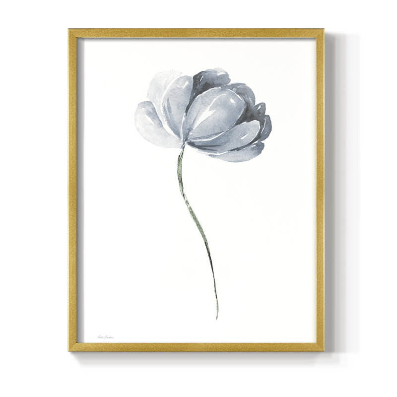 "Tulipe I", H 30 po x l 24 po, Doré