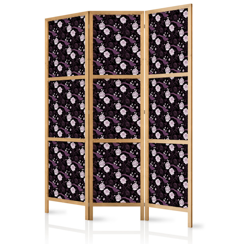 171cm H Solid Wood Folding Room Divider, 171cm H x 135cm W x 1.2cm D