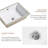 Undermount Rectangular Ceramic Sink