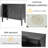 37'' Wide 3 - Door Credenza Office Storage Cabinet-1045748372