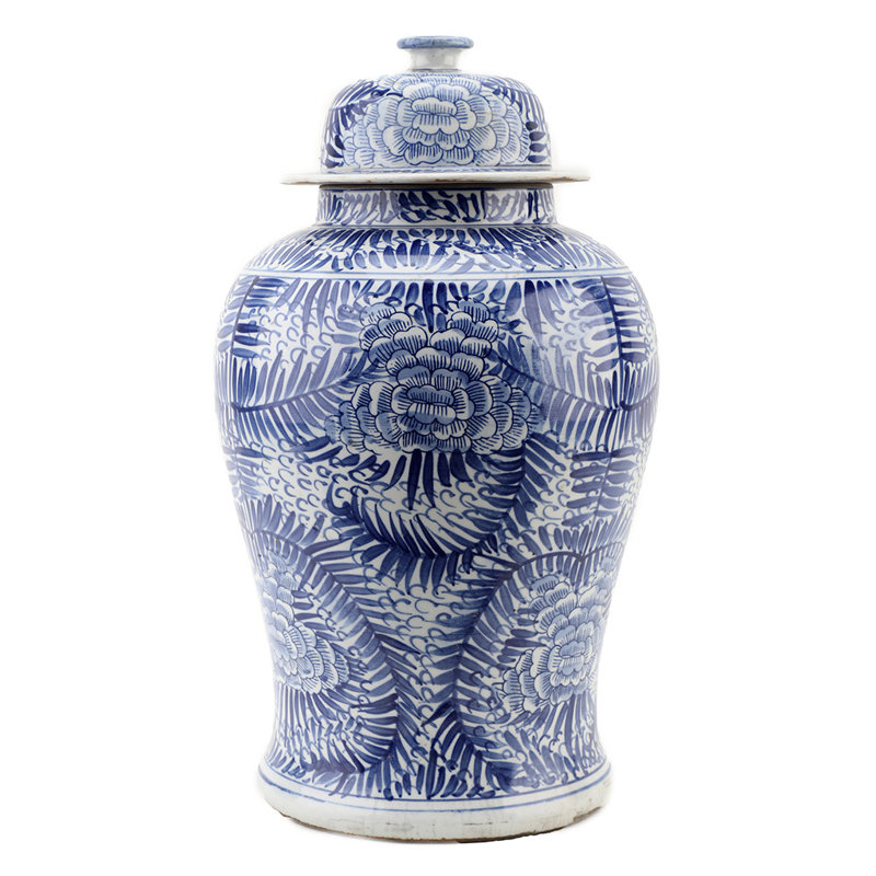 Handmade Porcelain China Ginger Jar