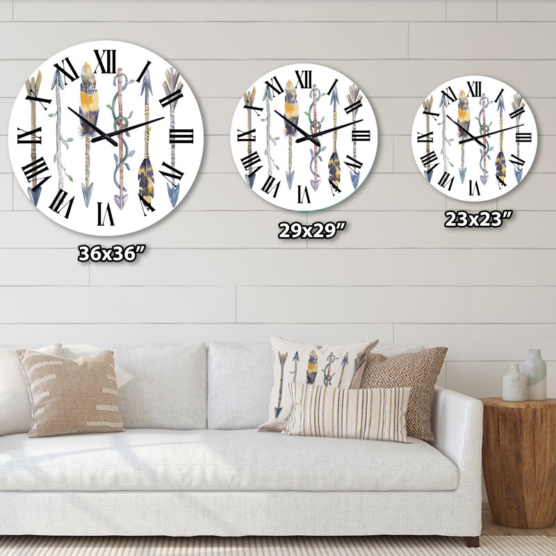 Horloge murale bohème et éclectique, Grand