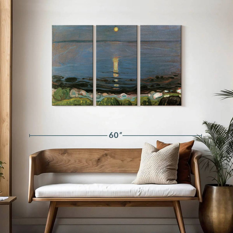 Avery Summer Night By The Beach, H 28 po x l 45 po