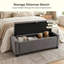Banc de rangement, banc de bout de lit, banc ottoman rembourré avec charnière de sécurité-1737660139-1737660141