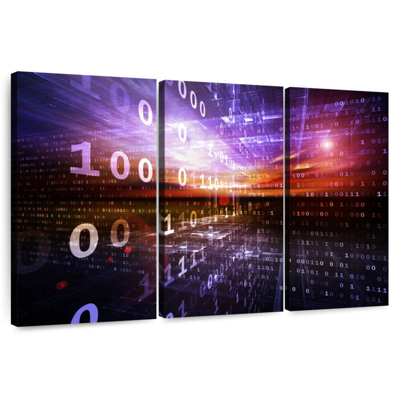 Keiri Digital Numbers, 28" H x 45" W