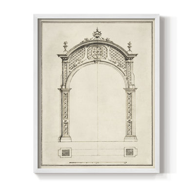 Arch Framed Print - Solid Wood