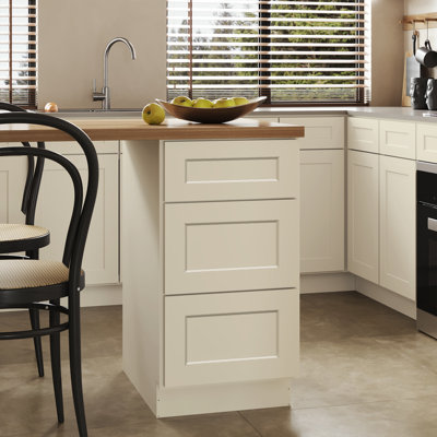 Armoire de base style Shaker blanc antique l 18 po x P 24 po x 34,5 po Homeibro Cozy Design