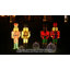 Décoration de Noël illuminée 61 pouces avec casse-noisette rose-1786517623