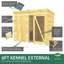 Dog Kennel and Run Full Height-81403546