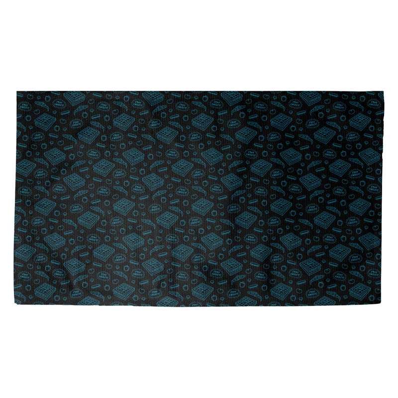 Kitterman Non-Slip Indoor Doormat, Rectangle 2'1.5" x 3'6", Dark Green/Black