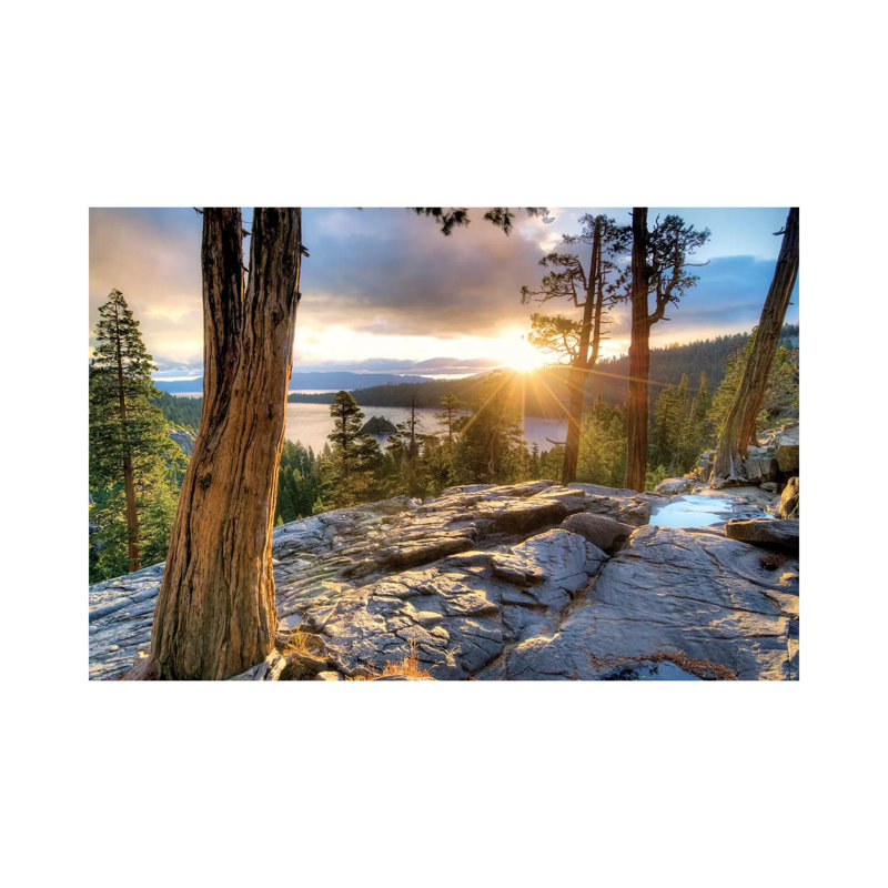 Emerald Bay Sunrise V by Dennis Frates - Print on Canvas, 45.72cm H x 66.04cm W x 3.81cm D, Wrapped Canvas