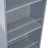 K&K Rolling Kitchen Island With Extended Table, Kitchen Island On Wheels With LED Lights,Power Outlets And 2 Fluted Glass Doors, Kitchen Island With A Storage Compartment And Side 3 Open Shelves, Grey-78111466