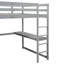 Lit mezzanine spacieux spacieux en gris avec garde-robe, bureau et options de rangement en bois massif-1480021685