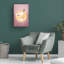 «Pink Gold Crane» sur toile par Aureous-1264194682