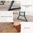 70.9''Farmhouse Dining Table for 6-8, Large Rectangular Table – Sturdy Black Iron Legs – Mark-Resistant Wood Top – Vintage Brown and Black Iron Finish-1567902394