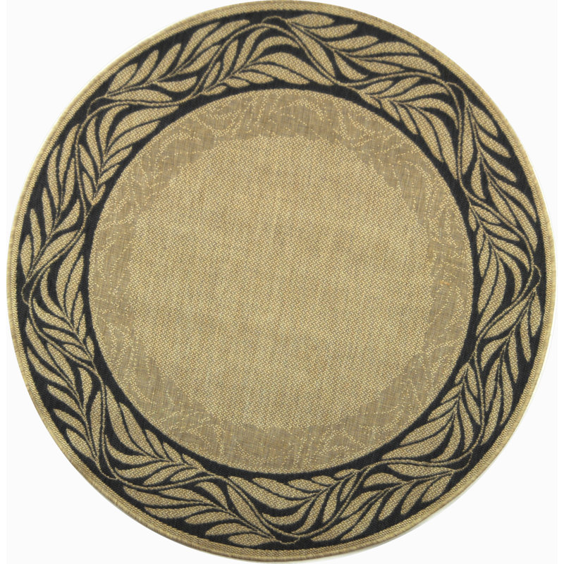 Tapis d'intérieur / extérieur à fleurs Herefordshire Performance, Rond 6 pi 7 po