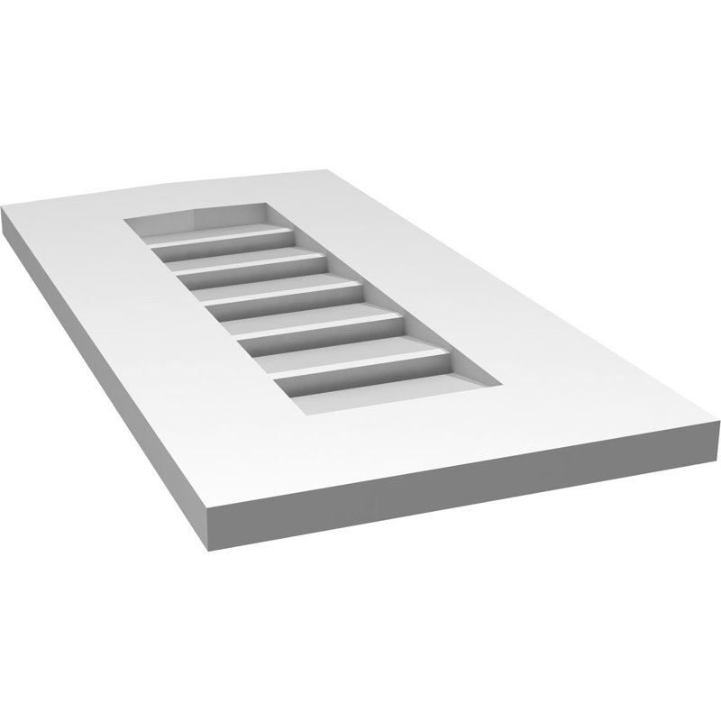 Ventilé à pignon en uréthane fonctionnel à hauteur de crête fonctionnelle 4/12, brun clair apprêté, 12/12