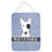 Bull Terrier Welcome by Denny Knight - Print on Metal-16653598