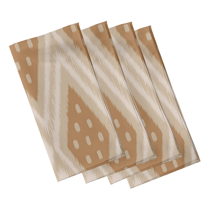 Ensemble de serviettes 4 pièces Sabrina, L 18 po x L 18 po, Taupe / brun