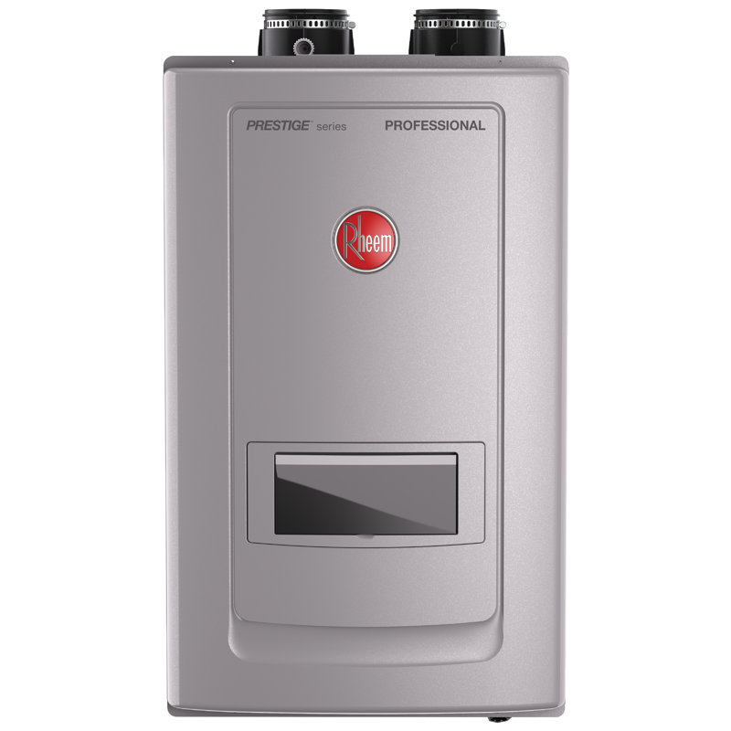 Rheem Condensing Tankless Gas Indoor Natural Gas Water Heater with Built-in Recirculation 10.0 GPM, Natural Gas, 11 Gpm