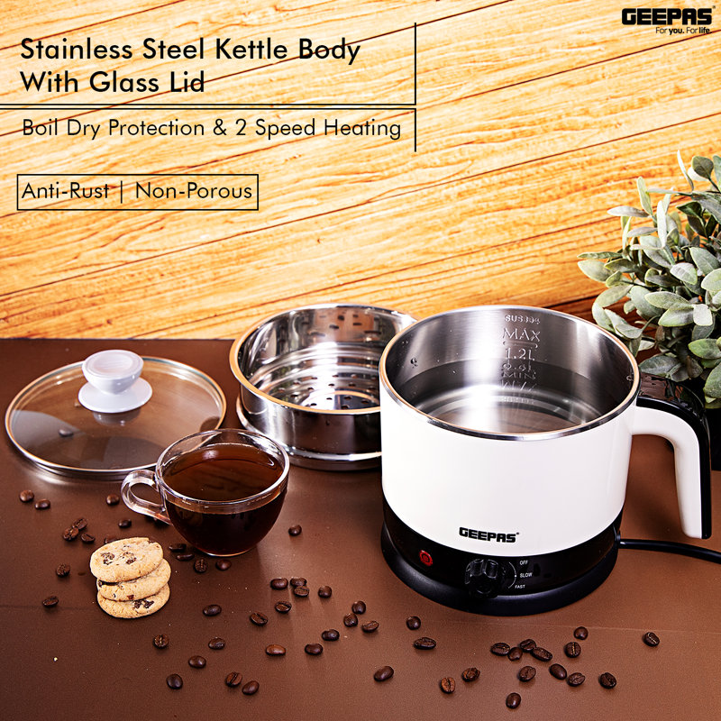 Geepas 1.7L Stainless Steel Electric Tea Kettle